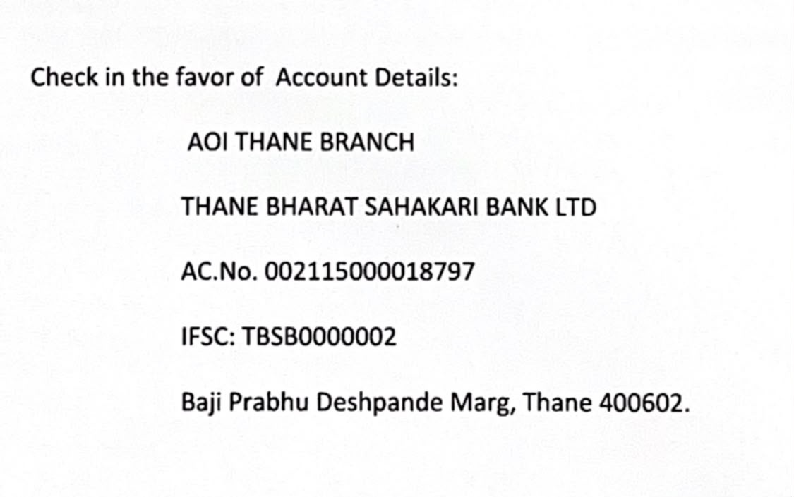 Bank Payment Details